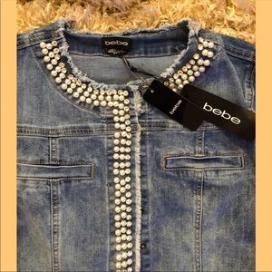 NWT Bebe jean jacket